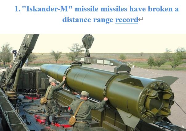 Read more about the article Iskander-M missile missiles have broken a distance range record
