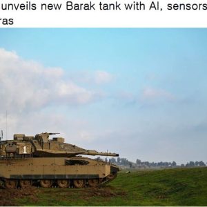 Israel unveils new Barak tank with AI, sensors and cameras