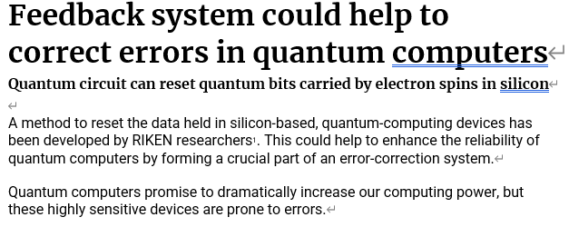 Read more about the article Feedback system could help to correct errors in quantum computers