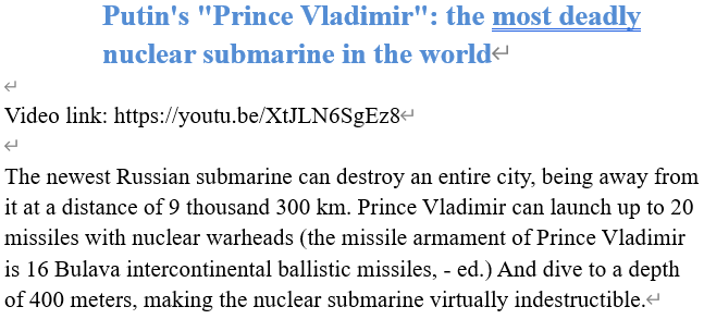 Read more about the article Putin’s “Prince Vladimir”: the most deadly nuclear submarine in the world