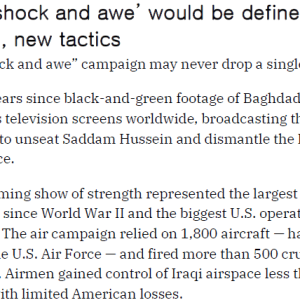 Modern ‘shock and awe’ would be defined by aging jets, new tactics