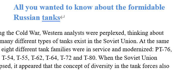 Read more about the article All you wanted to know about the formidable Russian tanks