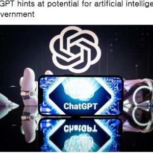 ChatGPT hints at potential for artificial intelligence in government