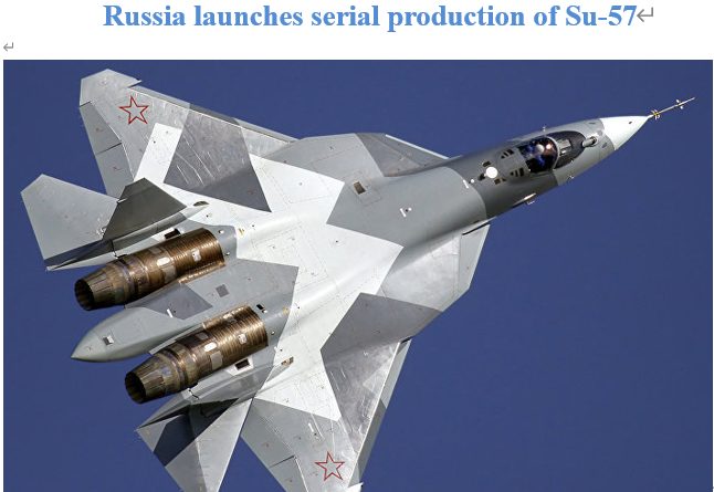 Read more about the article Russia launches serial production of Su-57