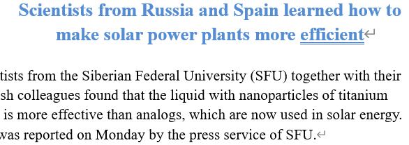 Read more about the article Scientists from Russia and Spain learned how to make solar power plants more efficient