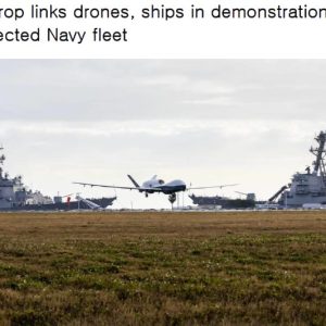 Northrop links drones, ships in demonstration of connected Navy fleet