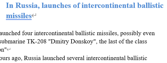 Read more about the article In Russia, launches of intercontinental ballistic missiles