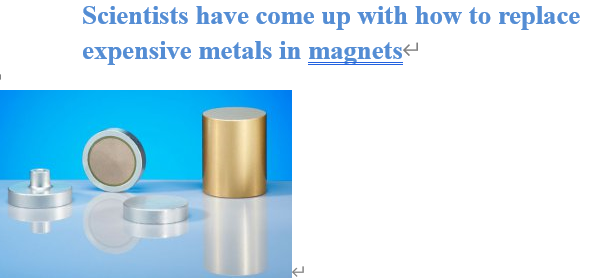 Read more about the article Scientists have come up with how to replace expensive metals in magnets