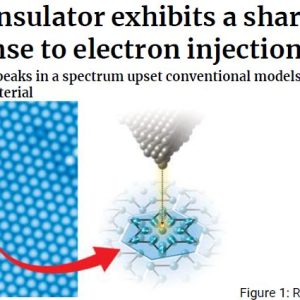 Mott insulator exhibits a sharp response to electron injection