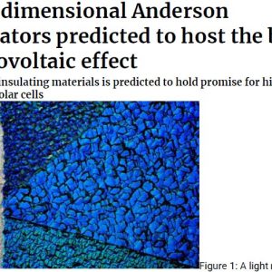 One-dimensional Anderson insulators predicted to host the bulk photovoltaic effect