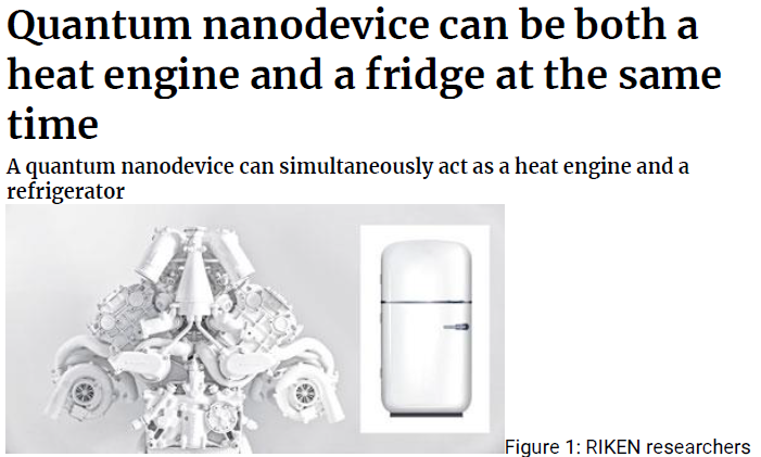 Read more about the article Quantum nanodevice can be both a heat engine and a fridge at the same time