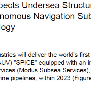 Kawashige Inspects Undersea Structures With Roboarm, Autonomous Navigation Submersible Full of New Technology