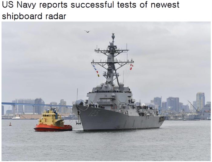 Read more about the article US Navy reports successful tests of newest shipboard radar