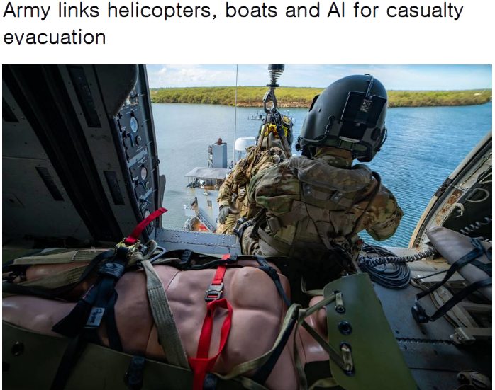 Read more about the article Army links helicopters, boats and AI for casualty evacuation