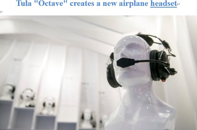 Read more about the article Tula “Octave” creates a new airplane headset