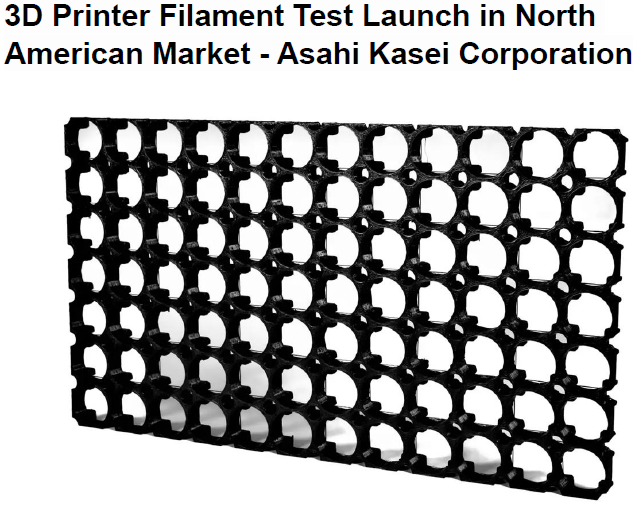 Read more about the article 3D Printer Filament Test Launch in North American Market – Asahi Kasei Corporation