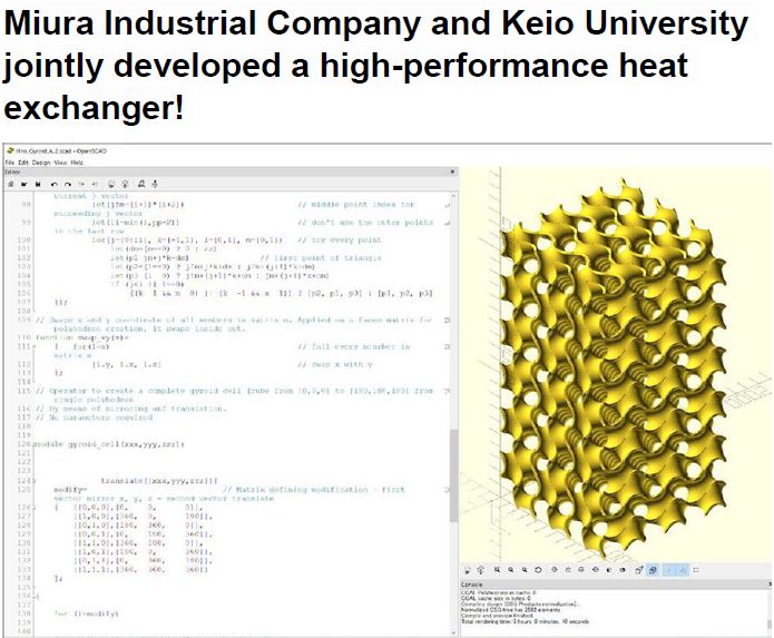 Read more about the article Miura Industrial Company and Keio University jointly developed a high performance heat exchanger!