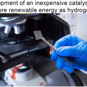 Development of an inexpensive catalyst that can store renewable energy as hydrogen