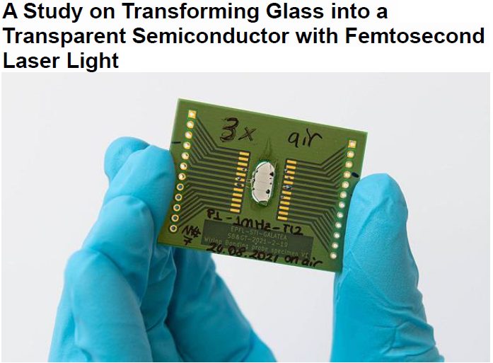 Read more about the article A Study on Transforming Glass into a Transparent Semiconductor with Femtosecond Laser Light