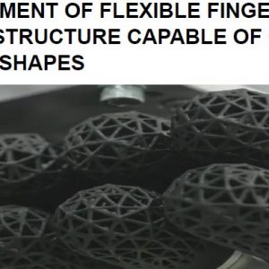 DEVELOPMENT OF FLEXIBLE FINGER WITH LATTICE STRUCTURE CAPABLE OF GRIPPING VARIOUS SHAPES