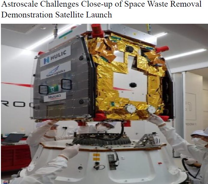 Read more about the article Astroscale Challenges Close-up of Space Waste Removal Demonstration Satellite Launch