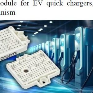 SiC power module for EV quick chargers, 50% lighter cooling mechanism
