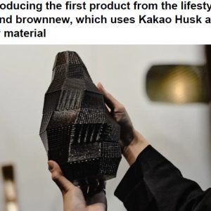 Introducing the first product from the lifestyle brand brownnew, which uses Kakao Husk as a raw material
