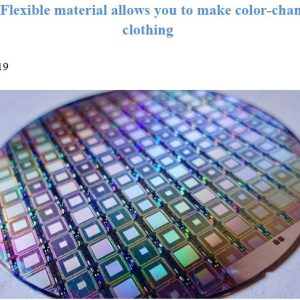 Dye Flexible material allows you to make color-changing clothing