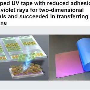 Developed UV tape with reduced adhesion due to ultraviolet rays for two-dimensional materials and succeeded in transferring graphene