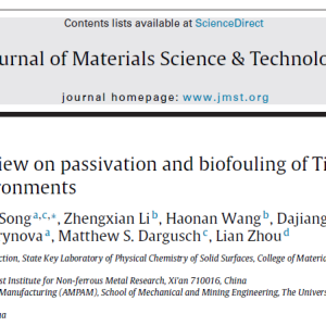 ELSEVIER-A state-of-the-art review on passivation and biofouling of Ti and itsalloys in marine environments