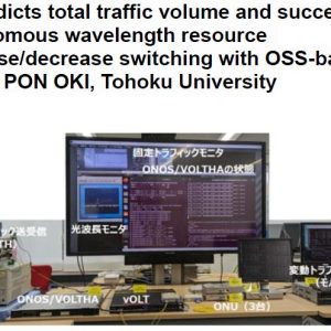 AI predicts total traffic volume and succeeds in autonomous wavelength resource increase decrease switching with OSS based virtual PON OKI, Tohoku University