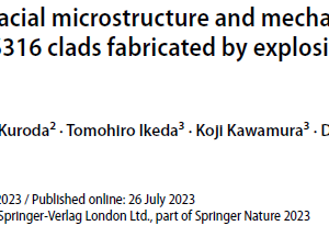 Investigation of interfacial microstructure and mechanical characteristics of Ti/SS316 clads fabricated by explosive welding process