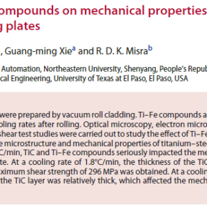 Effect of interfacial compounds on mechanical properties of titanium–steel vacuum roll-cladding plates