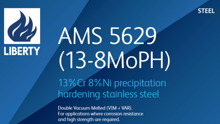 Read more about the article AMS 5629 (13-8MoPH) 13%Cr 8%Ni precipitation hardening stainless steel