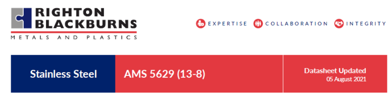 Read more about the article AMS 5629 (13-8) Stainless Steel