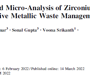 Microstructural and Micro-Analysis of Zirconium Stainless Steel alloys for Radioactive Metallic Waste Management