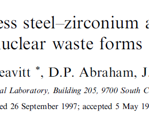 Evaluation of stainless steel-zirconium alloys as high-level nuclear waste forms