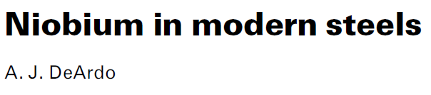 Read more about the article Niobium in modern steels