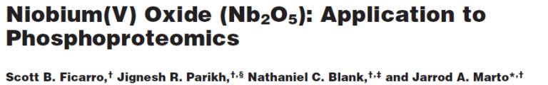 Read more about the article Niobium(V) Oxide (Nb₂O₅) Application to Phosphoproteomics