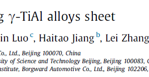 Development of β-solidifying γ-TiAl alloys sheet