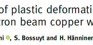 Localisation of plastic deformation in friction stir and electron beam copper welds