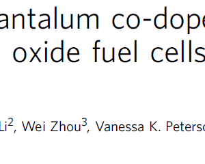 A niobium and tantalum co-doped perovskite cathode for solid oxide fuel cells operating below 500 ℃