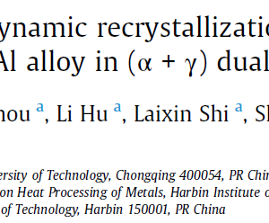 Deformation behavior and dynamic recrystallization mechanism of a novel high Nb containing TiAl alloy in (α + γ) dual-phase field