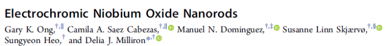 Read more about the article Electrochromic Niobium Oxide Nanorods