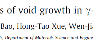 Molecular dynamics simulations of void growth in γ-TiAl single crystal