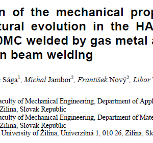 Comparison of the mechanical properties and microstructural evolution in the HAZ of HSLA DOMEX 700MC welded by gas metal arc welding and electron beam welding