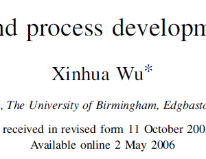 Review of alloy and process development of TiAl alloys