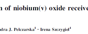 Characterization of niobium(v) oxide received from different sources
