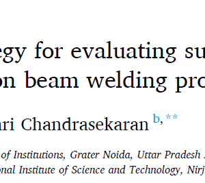 Hybrid optimization strategy for evaluating sustainable performance of the electron beam welding process