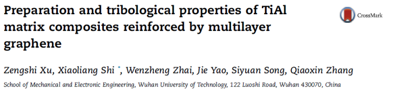 Read more about the article Preparation and tribological properties of TiAl matrix composites reinforced by multilayer graphene